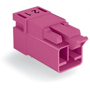 WAGO - Leiterplattensteckverbinder Stecker für Leiterplatten 890-892/011-000 2-polig,pink − 100 Stück