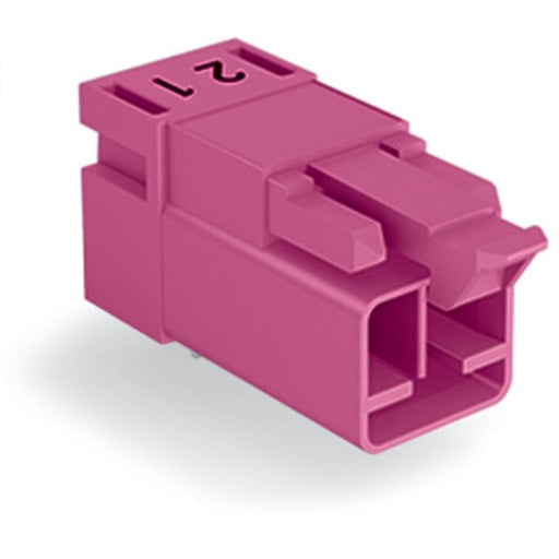 WAGO - Leiterplattensteckverbinder Stecker für Leiterplatten 890-892/011-000 2-polig,pink − 100 Stück