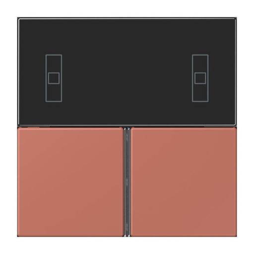 Jung - Abdeckung/Bedienelement für Installationsschalterprogramme Tastensatz 3fach LC 4093 TSA 236 terre sienne brique