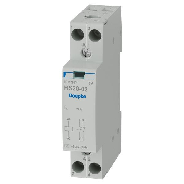 Doepke - Installationsschütz für Reiheneinbau Schütz HS 1-230AC/20-02 2 Öffner