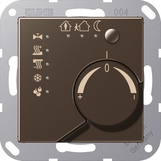 Jung - Bussystem-Raumtemperaturregler KNX Stetigregler mokka A 2178 MO mit Busankoppler