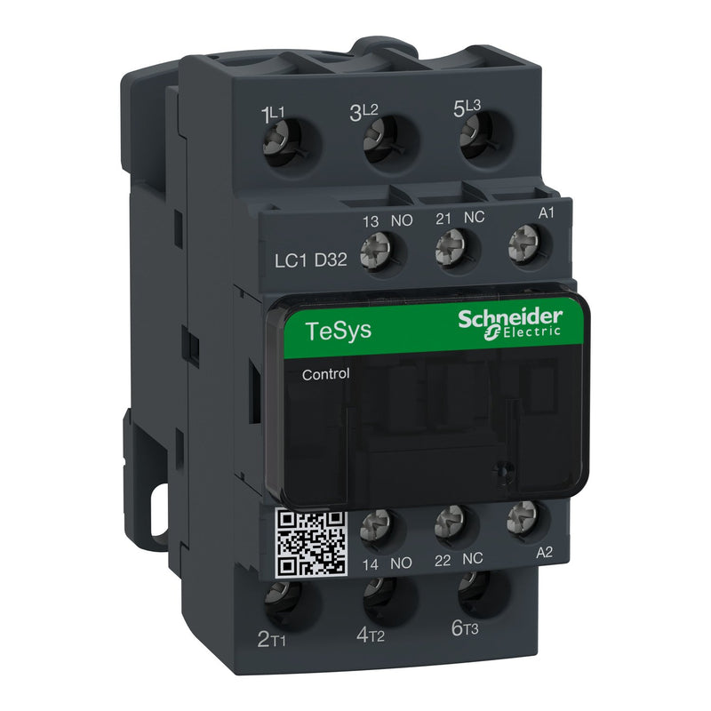 Schneider Electric - Leistungsschütz zum Schalten von Wechselstrom Leistungsschütz LC1D32D7 32A