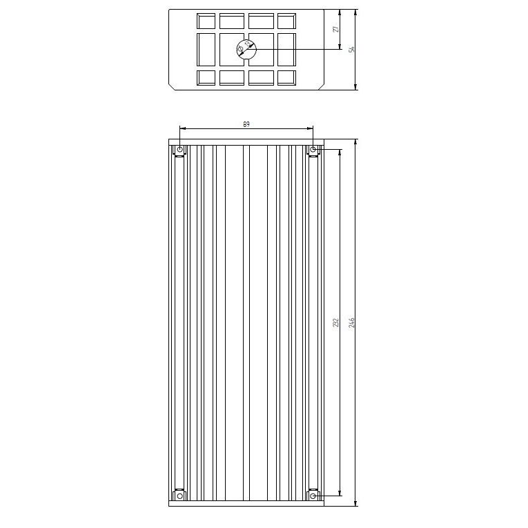 Grothe - Unterputzkasten für Klingelanlage UP-Kasten UPK 809 f.9Taster,einreihig