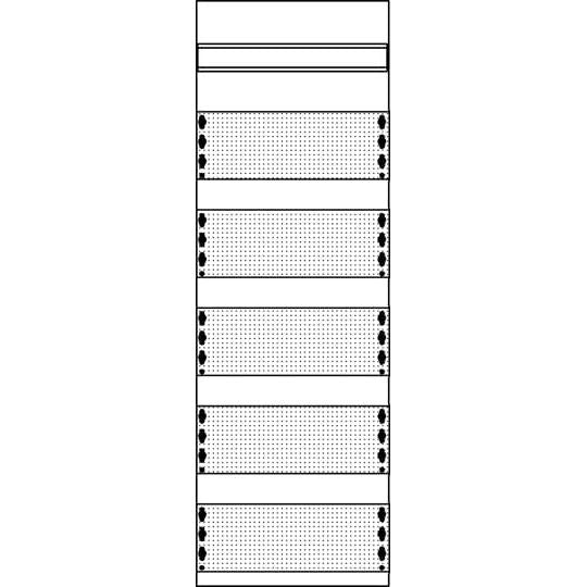 Striebel&amp;John - Einbaufeld für Telekommunikation Mediafeld 1MM1 1FB BH1 5R  − 1 Stück
