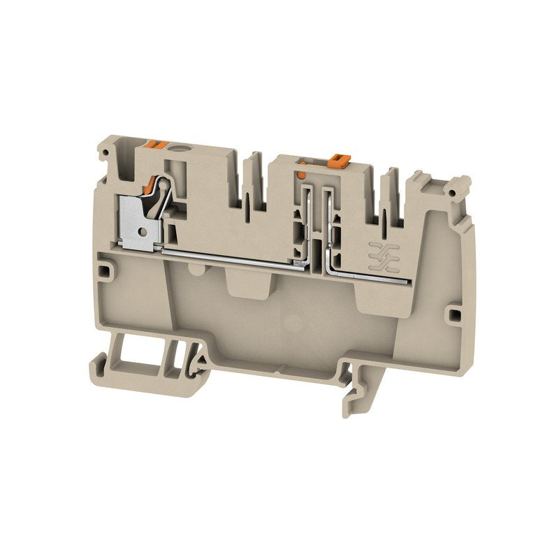 Weidmüller - Durchgangs-Reihenklemme Klemme AAP21 4 DT OR PUSH IN, 4 mm² − 50 Stück