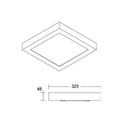 Brumberg Leuchten - Decken-/Wandleuchte LED Anbaupanel 325x325 49030073TW MPO, TW_DT8