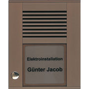 TCS Tür Control - Türstation für Türkommunikation Audioaußenstation1-reihig PDS01-EB/04 1 Taste AP bronze