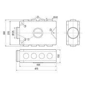 Maico - Zubehör/Ersatzteile für Ventilatoren Luftverteiler MF-V63