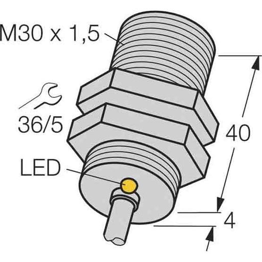 Turck - Induktiver Näherungsschalter Sensor BI10-G30-Y1 induktiv