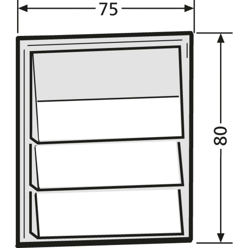 Renz Metallwaren - Funktionsmodul für Türkommunikation Klingelmodul 97-9-85271 gr mit 3 Klingeltaster − 1 Stück