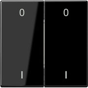 Jung - Sender/Fernbedienung für Installationsschalterprogramme Funk-Wandsender sw ENO LS 995-01 SW 4-kanalig Symbole