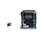 DIGITUS - Netzwerk-/Serverschrank Wandschrank 6HE DN-10-06U-B RAL9005 300mm tief