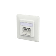 Metz Connect - Kommunikationsanschlussdose Kupfer RJ45 Anschlussdose LSA++ 130E381027-I verkehrsweiß − 10 Stück