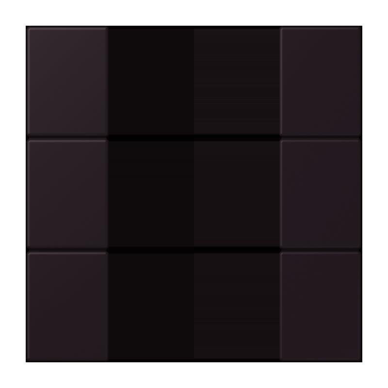 Jung - Abdeckung/Bedienelement für Installationsschalterprogramme Tastensatz 3fach LC 503 TSA 248 noir divoire