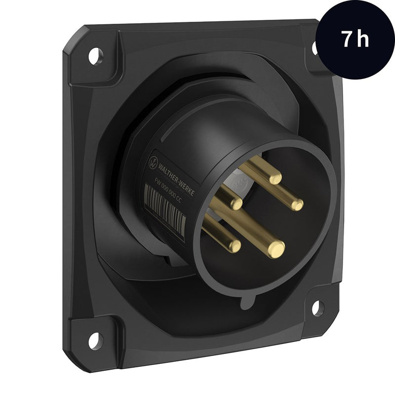 Walther Werke - CEE-Gerätestecker (IEC 60309) CEE NEO Anbaugerätestecker FW712507CC schräg 16A 5P 7h