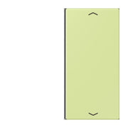 Jung - Abdeckung/Bedienelement für Installationsschalterprogramme Taste 2fach m. Pfeilsymb. LC 402 TSAP 222 vert jaune clair