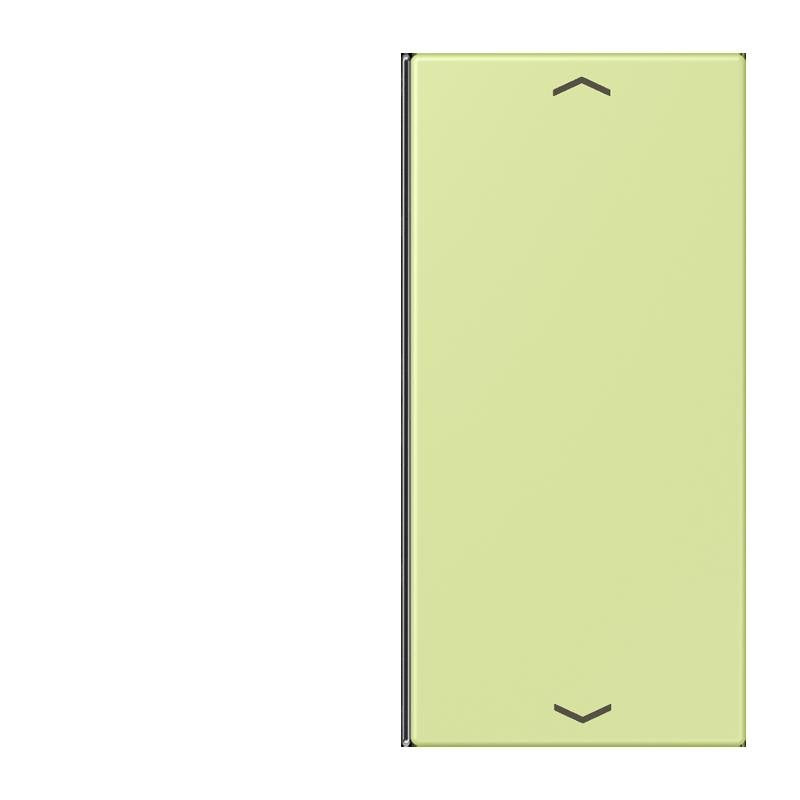 Jung - Abdeckung/Bedienelement für Installationsschalterprogramme Taste 2fach m. Pfeilsymb. LC 402 TSAP 222 vert jaune clair