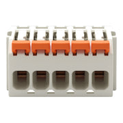WAGO - Kabelsteckverbinder für Leiterplattensteckverbinder 1-Leiter-Federleiste,Hebel 2734-1105/327-000 PushinCAGECLAMP,lgr − 100 Stück