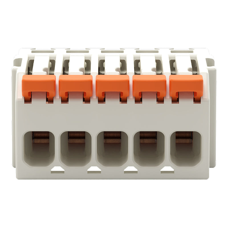 WAGO - Kabelsteckverbinder für Leiterplattensteckverbinder 1-Leiter-Federleiste,Hebel 2734-1105/327-000 PushinCAGECLAMP,lgr − 100 Stück