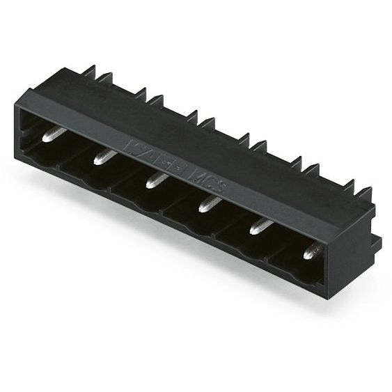 WAGO GmbH & Co. KG - Leiterplattensteckverbinder THR-Stiftleiste Lötstift 231-83#4045454901158 1,0x1,0,abgew.,sw − 100 Stück