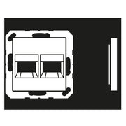 Jung - Einsatz/Abdeckung für Kommunikationstechnik Abdeckung A 1569-25 NA WE WW f.Modular-Jack