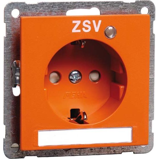 Peha - Schalter-/Steckdosenkombination SCHUKO-Steckdose orange D20.6511.332LED/4ZSV 16A 250V 2-pol.ZSV