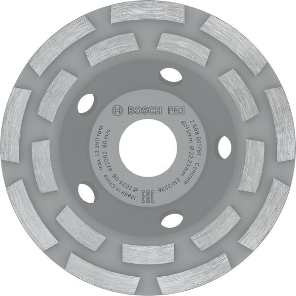 Bosch - Trenn-/Schleifscheibe PRO Concrete Topfscheibe, 2608601761 50 x 115 mm 22,23 mm