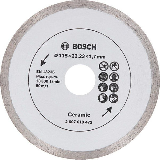 Bosch - Trenn-/Schleifscheibe Diamanttrennscheibe für 2607019472 Fliesen Durchmesser: