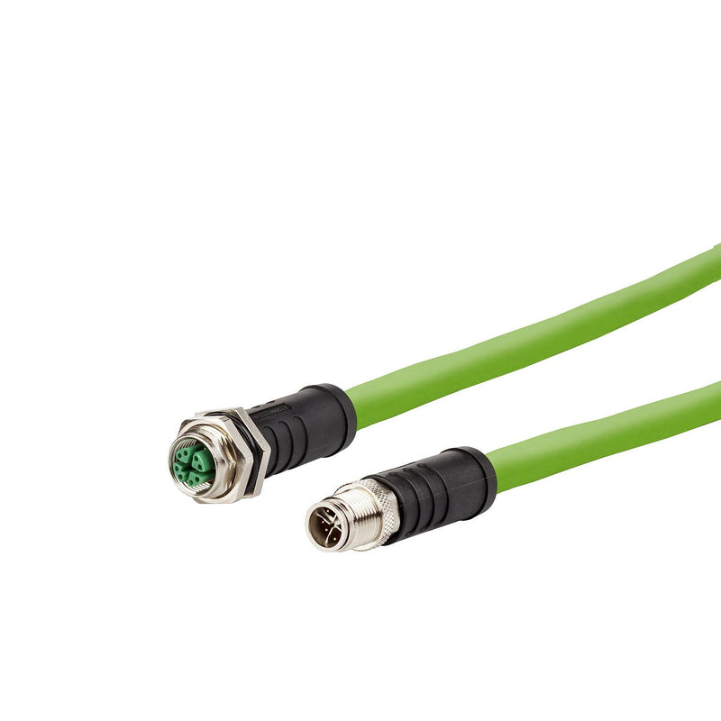 Metz Connect - Patchkabel Kupfer Industrie IndustrialEthernet Leitung 142M7X12040 X-kodiert, 4m, M12 − 10 Stück