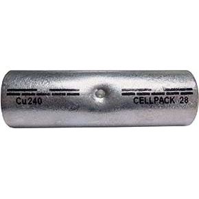 Cellpack - Verbinder für Cu-Leiter zum Verpressen Presskabelschuh DV-CU-V/10 Cu DIN46267 o.Trenn