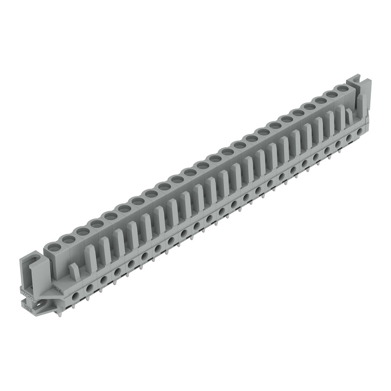 WAGO - Leiterplattensteckverbinder THT-Federleiste gerade 232-154/047-000 Rastermaß 5mm,grau − 10 Stück