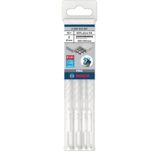 Bosch - Bohrer PRO SDS plus-5X 2608833897VE(10) Hammerbohrer 7 x 100