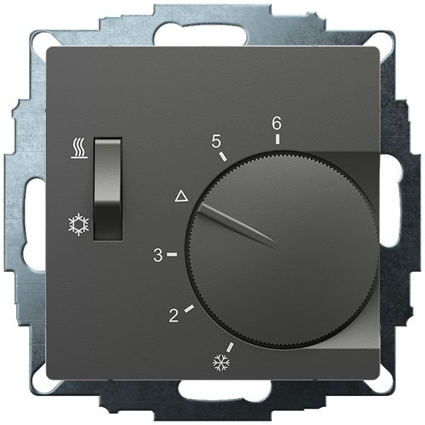 Eberle Controls - Raumthermostat/Uhrenthermostat UP-Raumregler 5-30C AC230V UTE 1770-Anth-55 1Wechsler