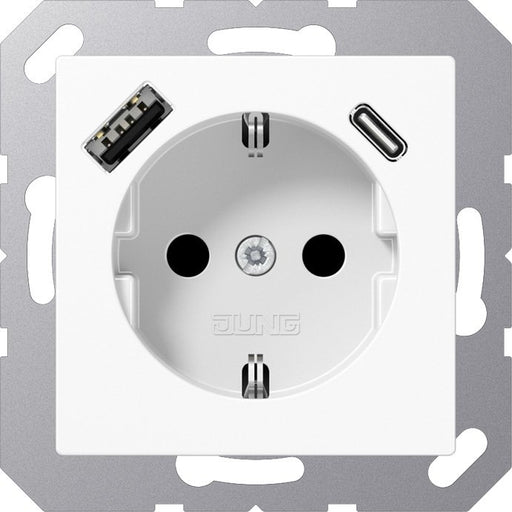 Jung - Steckdose SCHUKO Steckdose A 1520-15 CA WW mit USB Typ AC