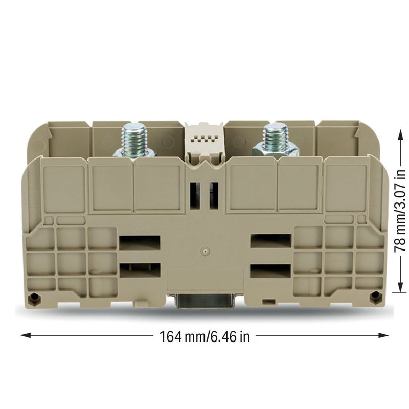 WAGO - Durchgangs-Reihenklemme Bolzenklemme 884-1800 185 mm² − 5 Stück