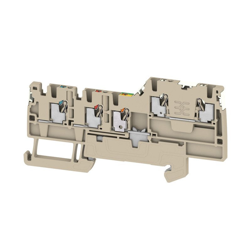 Weidmüller - Initiator/Aktor-Reihenklemme Klemme AIO22 1.5 SI-PE DL PUSH IN, 1.5 mm² − 100 Stück
