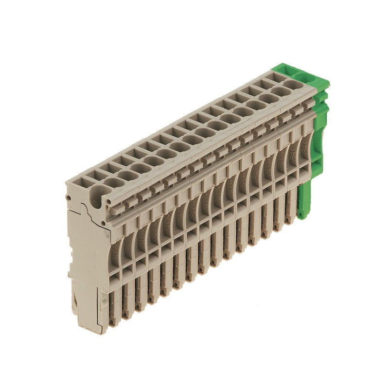 Weidmüller - Zubehör/Ersatzteile für Klemmen Stecker ZP 2.5/1AN/17 GN/BE Steckanschl.,2.5mm² − 10 Stück