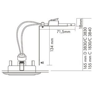 Nobile - Elektrisches Zubehör/Ersatzteile für Leuchten NV-Abstandhalter 1760010000 830  − 1 Stück