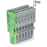 WAGO - Ein- und mehrpolige Klemmenleiste 1-Leiter-Federleiste 769-107/000-037 4mm²,gr/gn-ge − 25 Stück