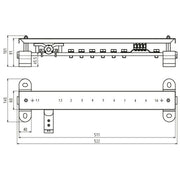 DEHN - Potentialausgleich-Schiene Potentialausgleichsschiene PAS EX 11AP SET