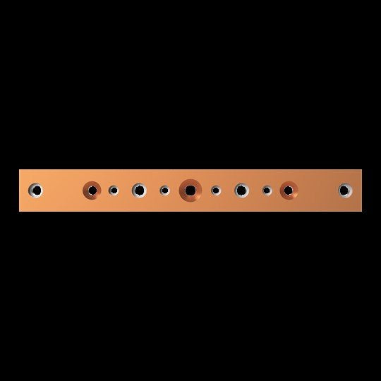 Striebel&John - Sammelschiene Kupferschiene lose ZX2535 40x10mm, L:333mm