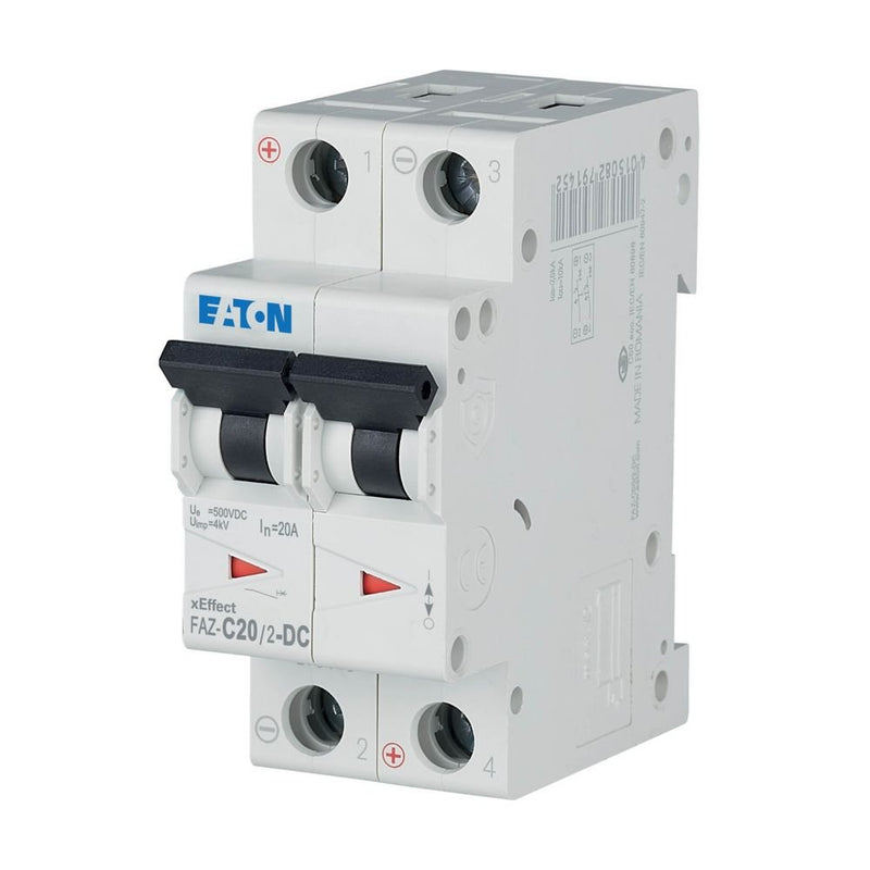 Eaton - Leitungsschutzschalter 2p. FAZ-C20/2-DC 20A Charakt.: C, DC