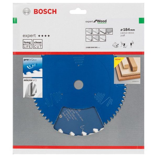 Bosch - Kreissägeblatt Expert for 2608644041 Wood H 184 x 30 Z24