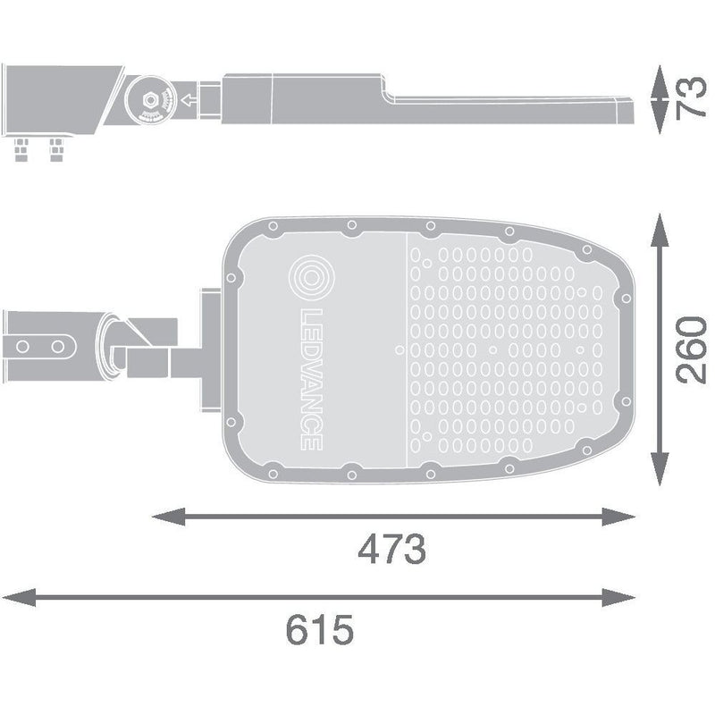 Ledvance - Straßen- und Platzleuchte LED-Mastan-/aufsatzleuchte SLAREA#4099854079863 765, Z48-60