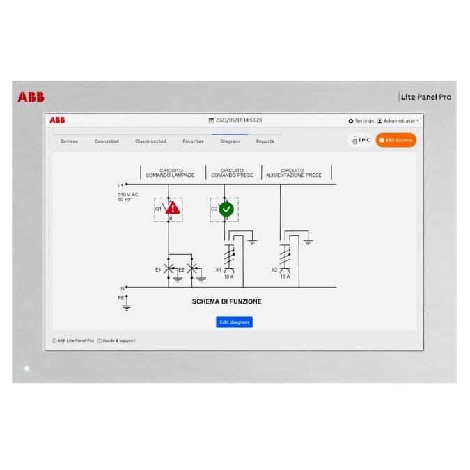 ABB Stotz S&J - Bussystem-Melde-/Bedientableau Lite Panel Pro Lite Panel Pro