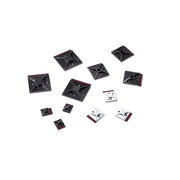 HellermannTyton - Befestigungssockel und -element für Kabelbinder Klebesockel MB3APT-A-PA66-WH 19x19mm natur − 100 Stück