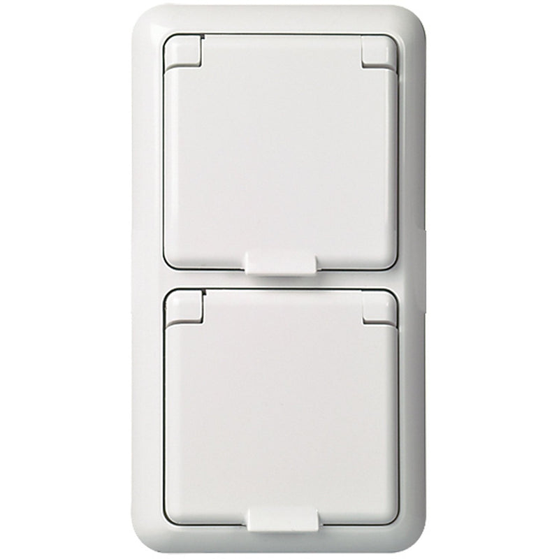 Elso - Steckdose UP-Steckdose 2-fach IP44 235414 reinweiß