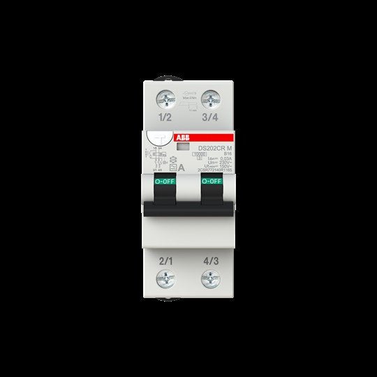 ABB Stotz S&J - Kombination FI-Schalter/Leitungsschutzschalter FI/LS-Schalter DS202CR M B16 A30