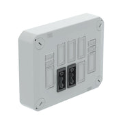 OBO Bettermann - Deckel für Dose/Gehäuse für Montage auf der Wand/Decke Steckbarer Deckel D01 2x3p WD für Abzweigkasten, b