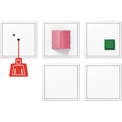 Jung - Behindertenelement für Installationsschalterprogramme Notrufset NRS LS 0834-2 WW